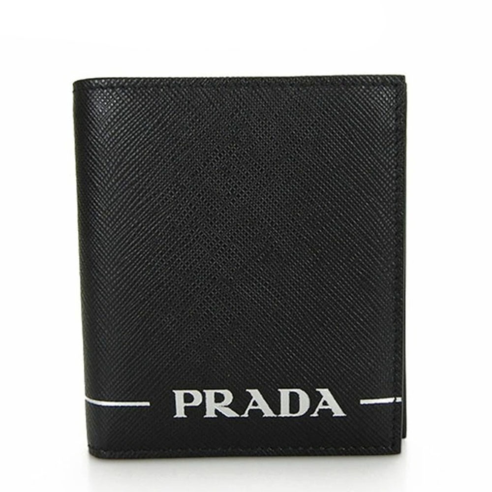PRADA Card Case 2MO004 leather black mens(Unisex)