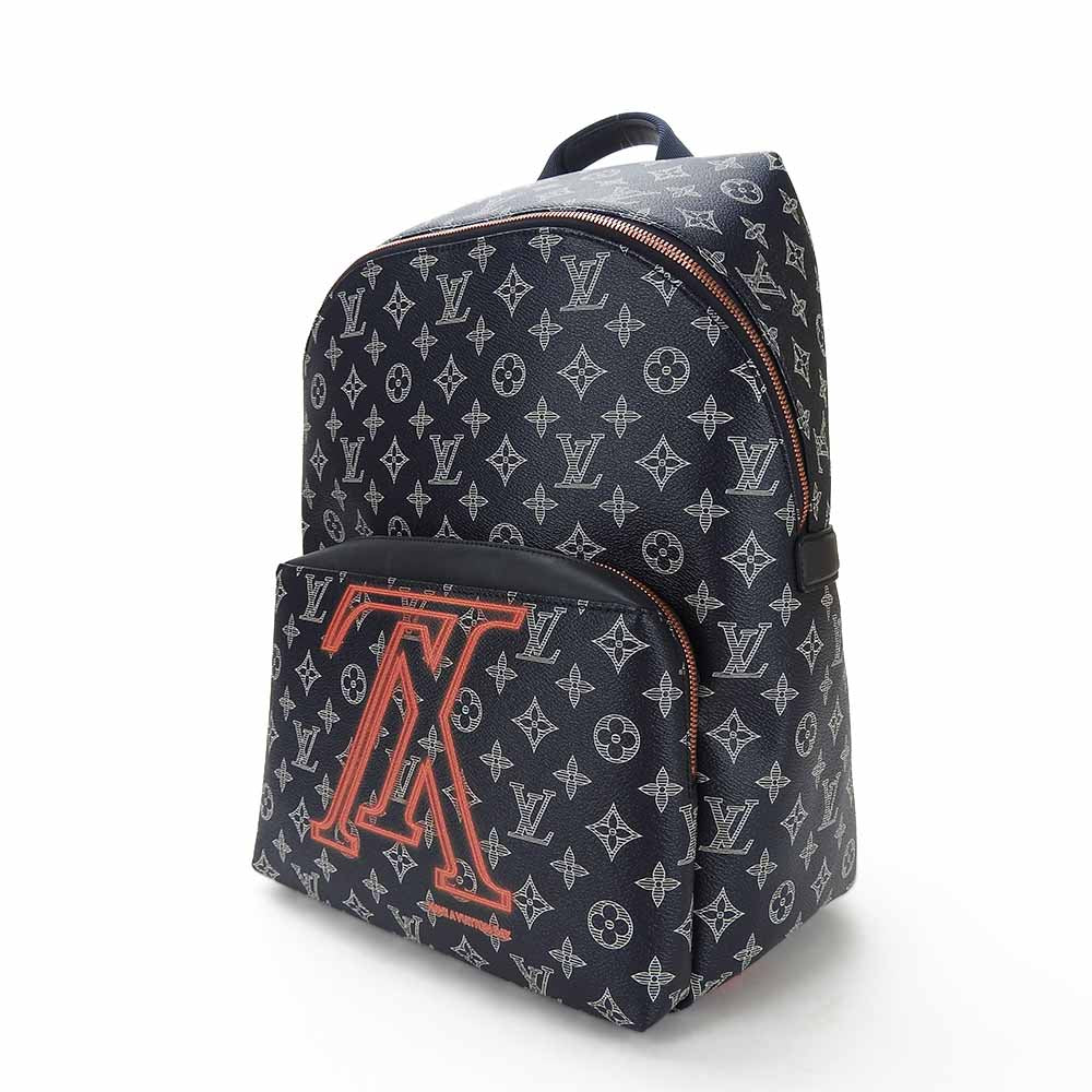 LOUIS VUITTON Backpack M43676 Monogram Navy Up side down Apollo mens