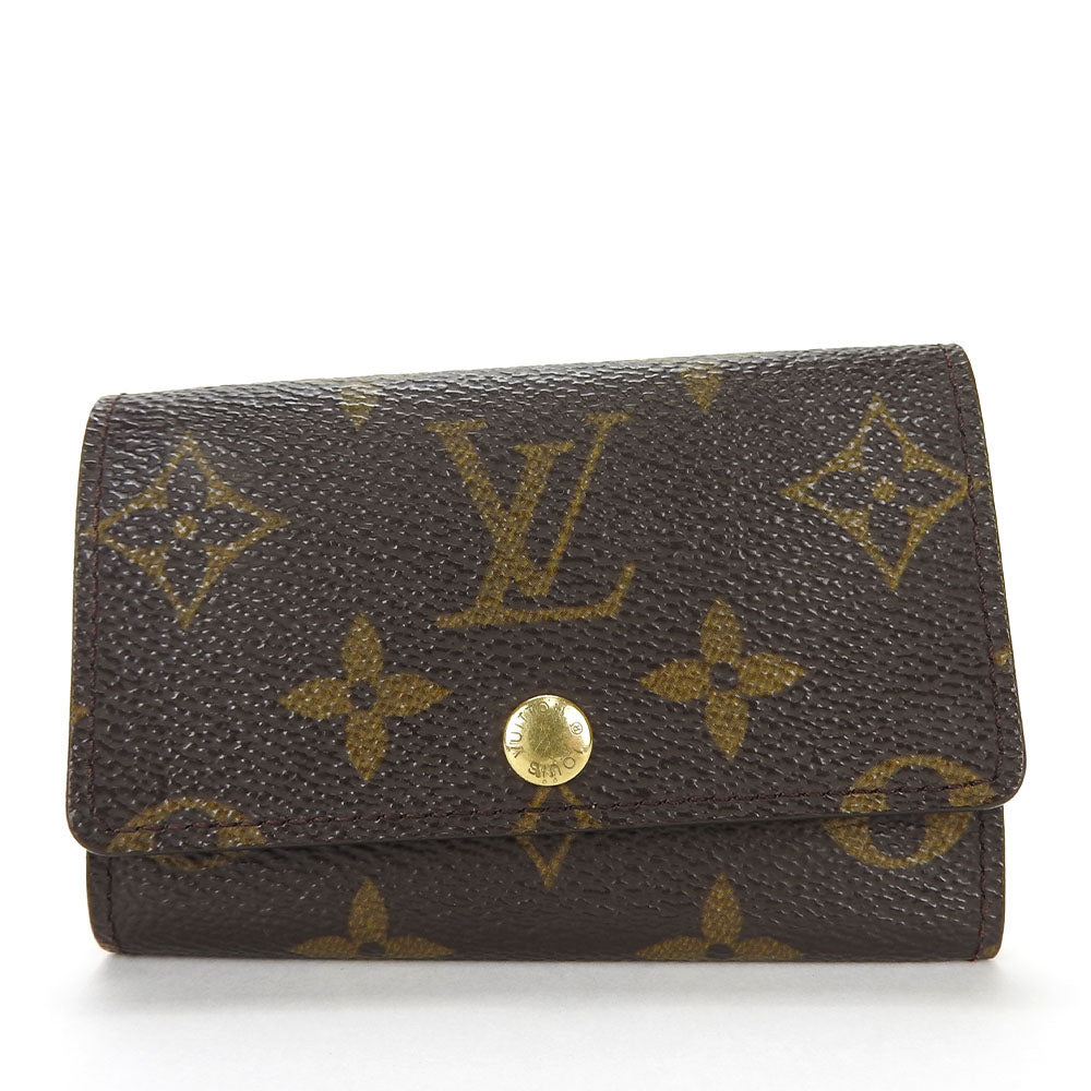 LOUIS VUITTON Key case Key holder  M62630 Monogram canvas, leather Brown Multicles6 Women(Unisex)