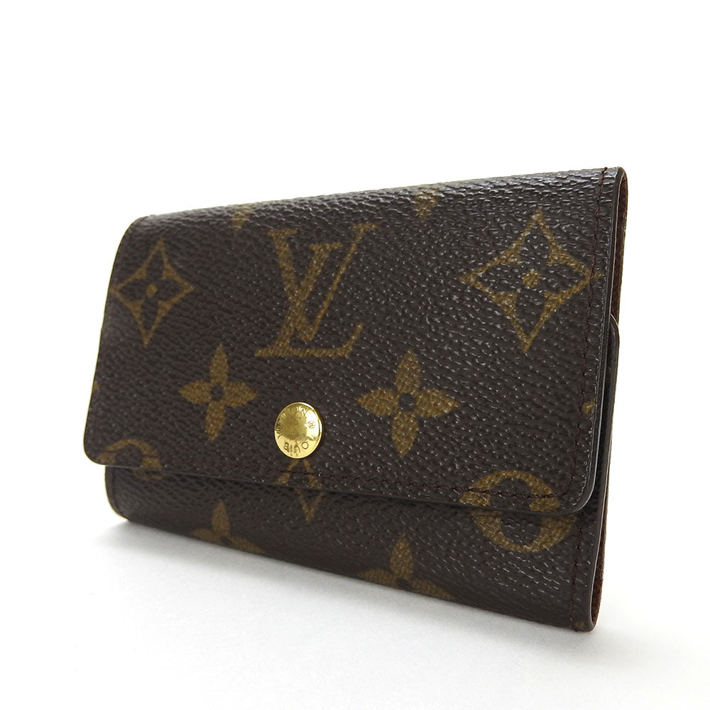 LOUIS VUITTON Key case Key holder  M62630 Monogram canvas, leather Brown Multicles6 Women(Unisex)