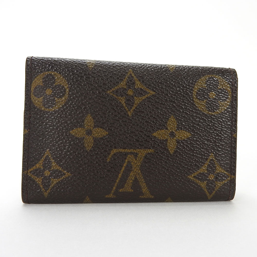 LOUIS VUITTON Key case Key holder  M62630 Monogram canvas, leather Brown Multicles6 Women(Unisex)