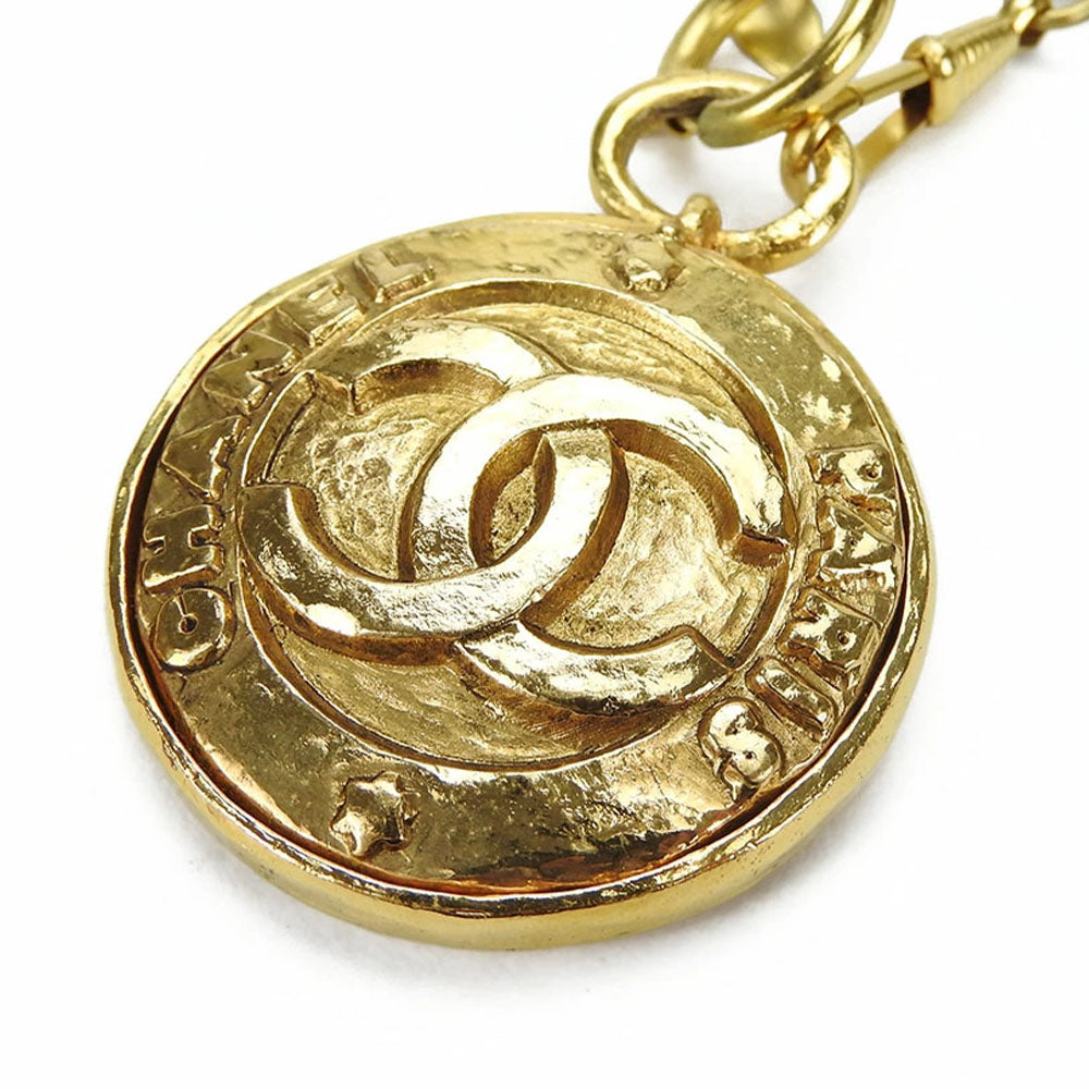 CHANEL Necklace metal gold COCO Mark Women
