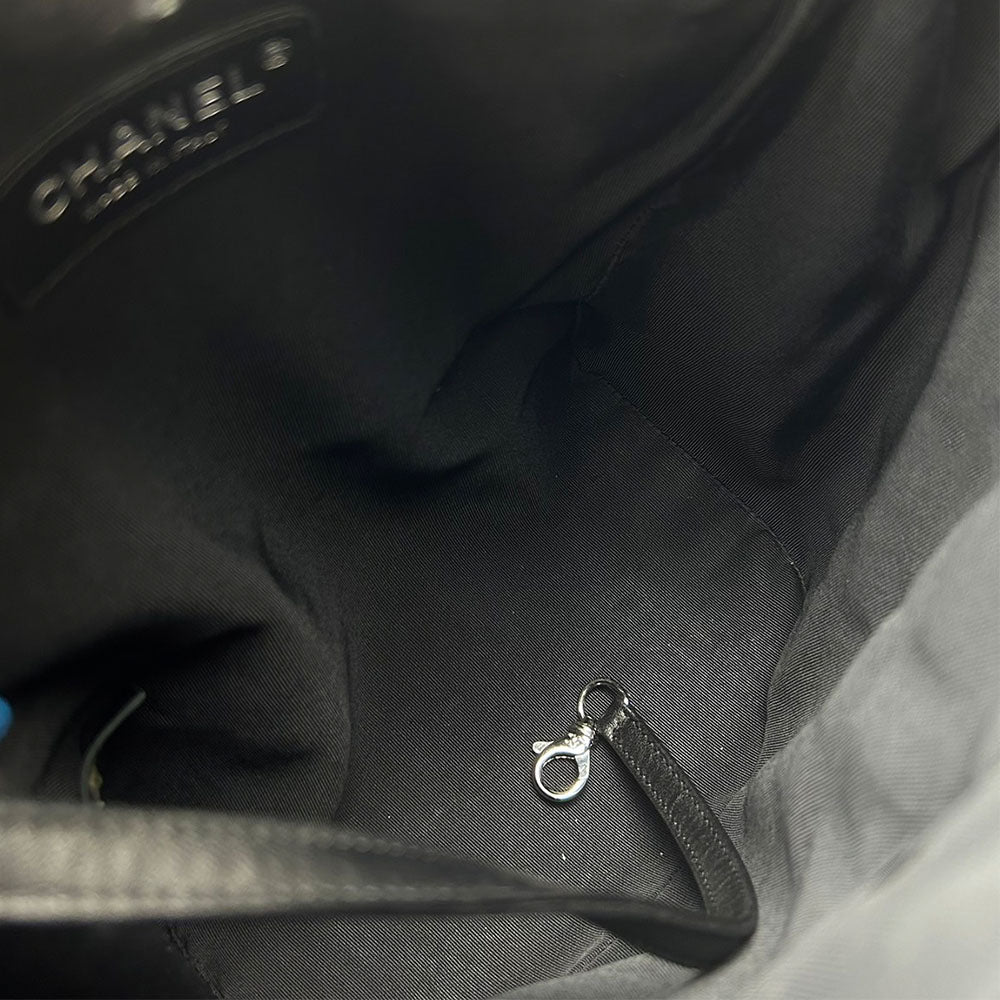 CHANEL Backpack lambskin black Matrasse Women