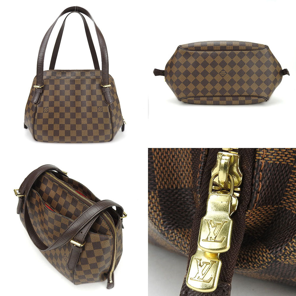 LOUIS VUITTON Shoulder Bag N51174 Damier canvas Brown Belem MM Women