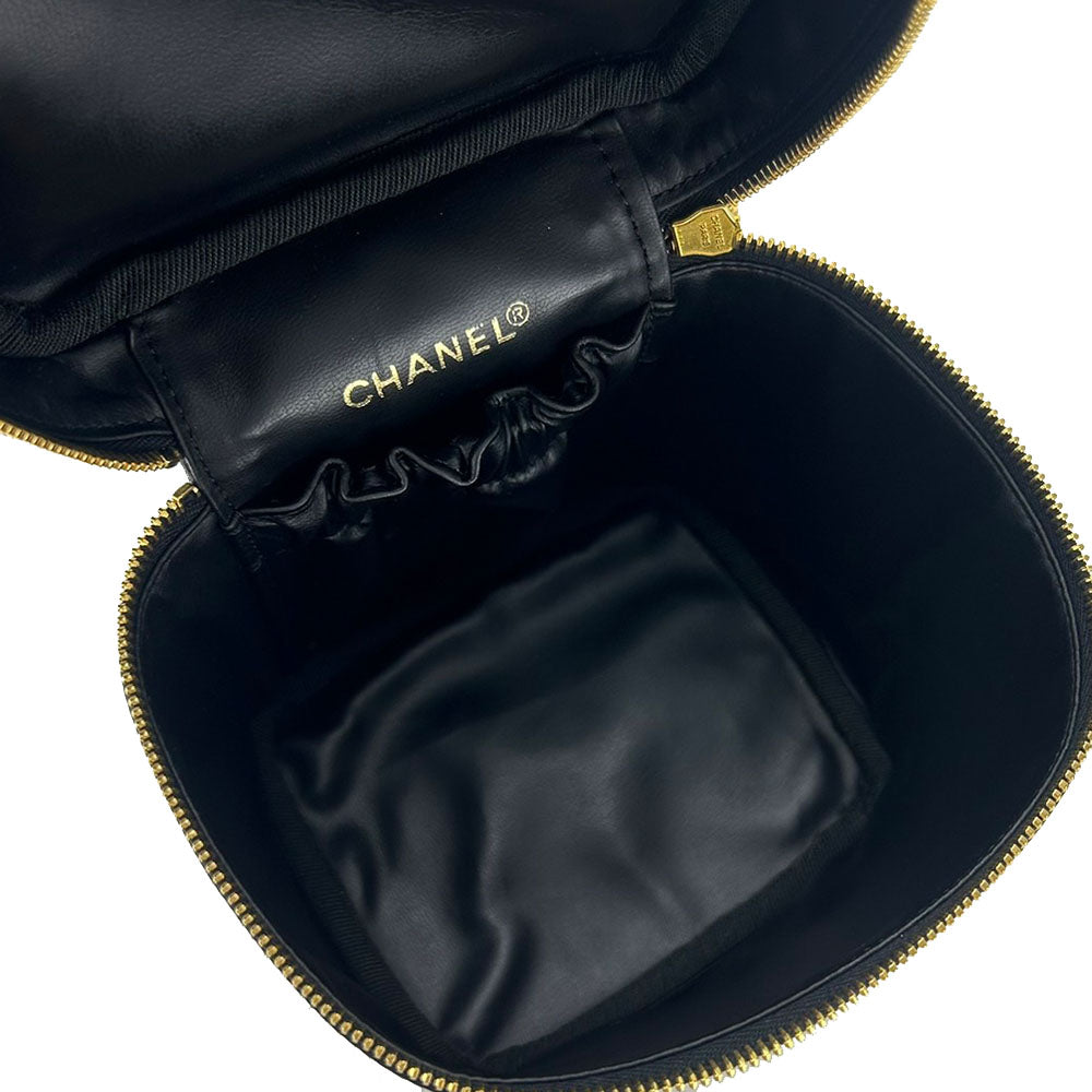 Chanel Bicolore Leather Vanity Bag Classic Flap