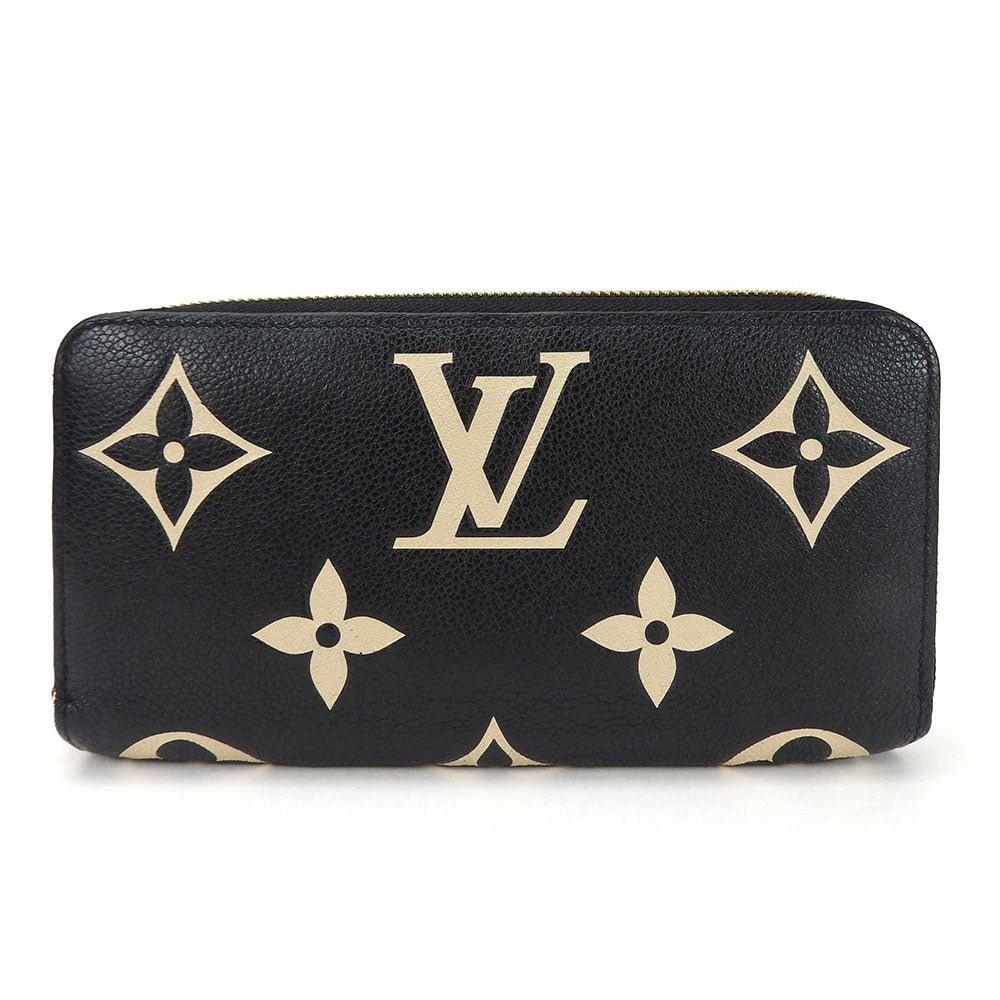 LOUIS VUITTON Long Wallet Purse M80481 Monogram Ann Platt black Zippy wallet