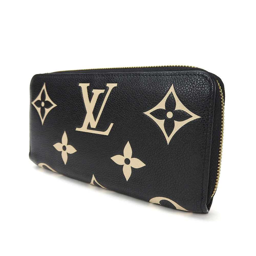 LOUIS VUITTON Long Wallet Purse M80481 Monogram Ann Platt black Zippy wallet