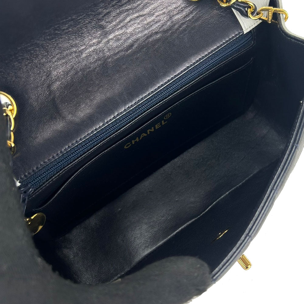 Chanel Mademoiselle Lambskin Shoulder Bag Classic Flap