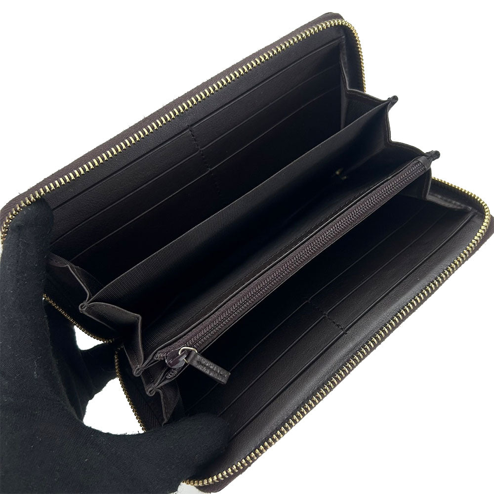 GUCCI Long Wallet Purse 307980 leather Brown mens(Unisex)