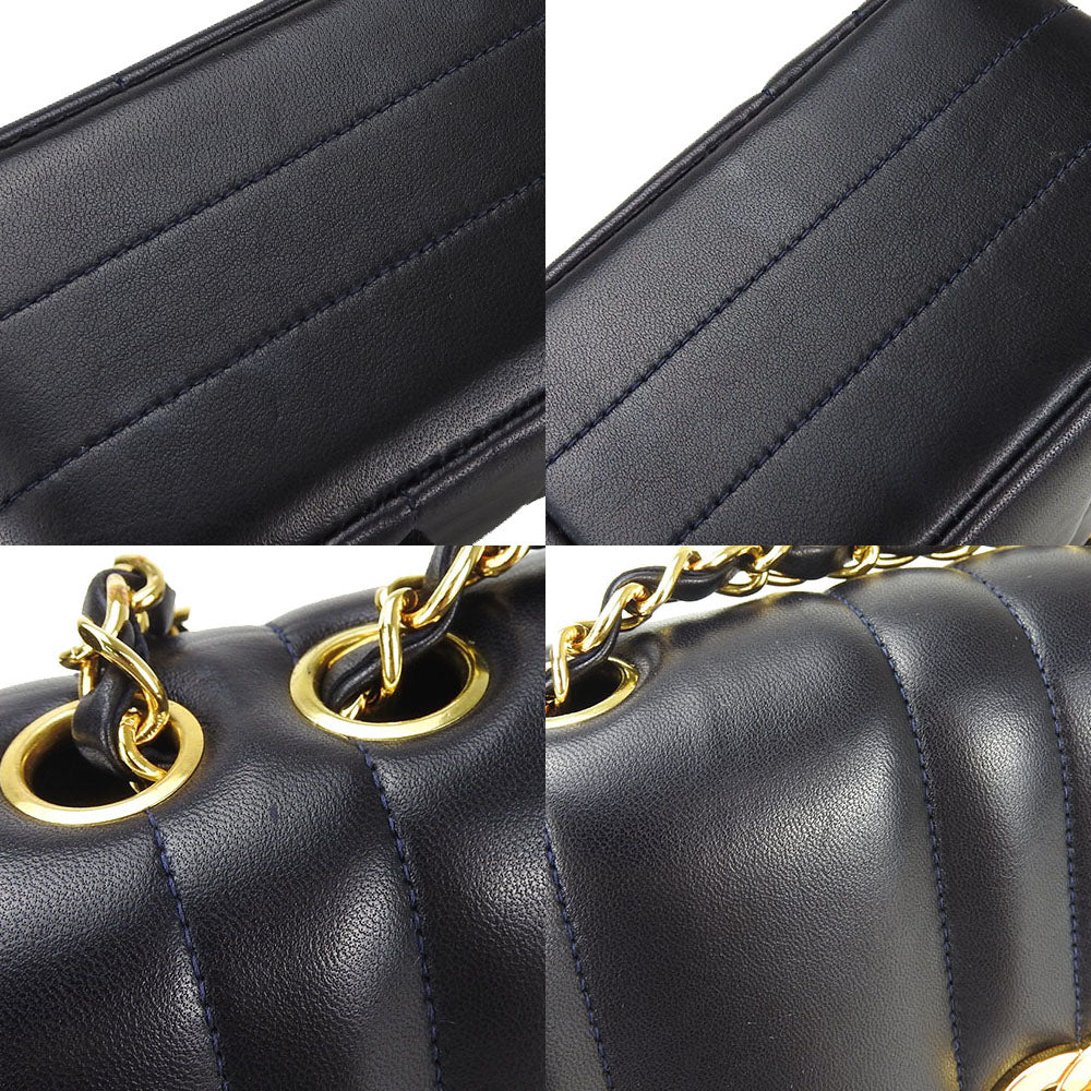 CHANEL Shoulder Bag A05292 lambskin Navy COCO Mark Women