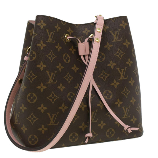 LOUIS VUITTON Monogram Neo Noe Shoulder Bag Rose poodle M44022 LV B013A