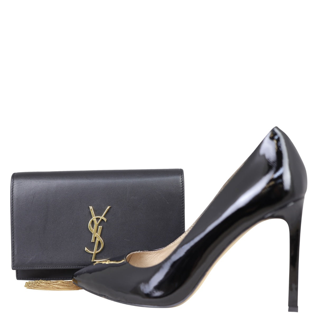 Saint Laurent Kate Tassel Chain Wallet