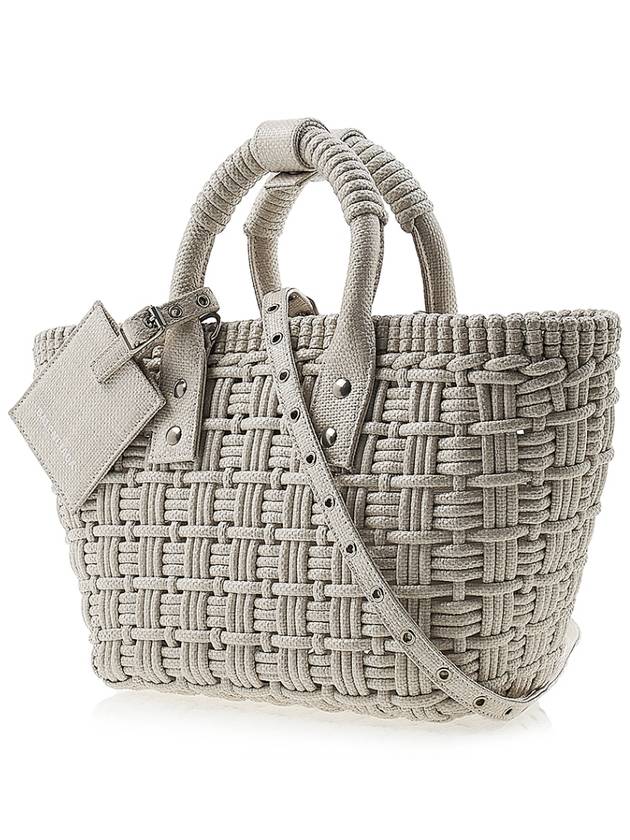 Luxury Balenciaga Trending 2026 Bistro XS Basket Tote Bag Abbey Stone