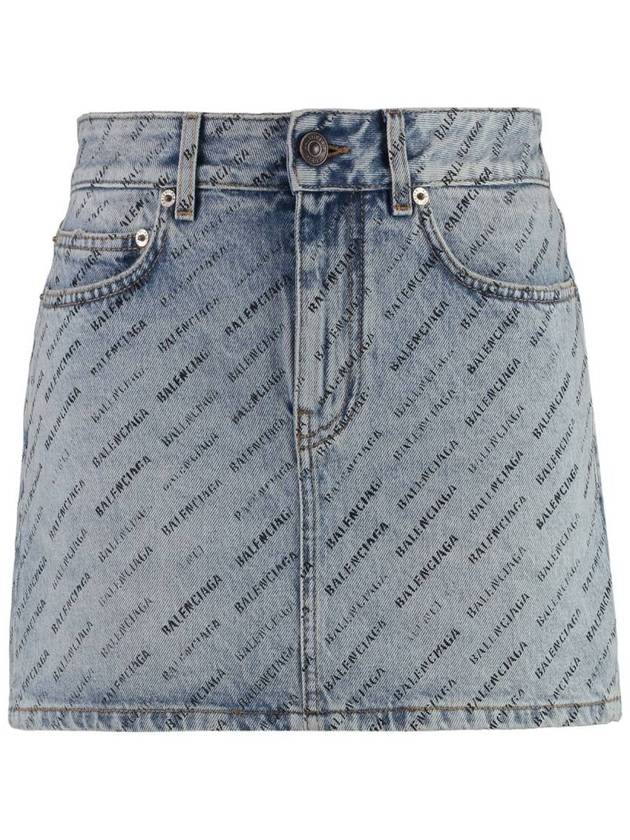 Luxury Balenciaga Trending 2026 short skirt 744972 TQW66 4141 ICED BLUE