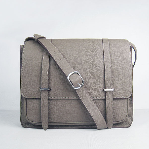 Luxury Hermes Steve H2812 Ladies Lambskin Khaki Handbag