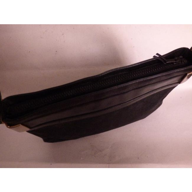 Gucci Vintage Purses Black Suede Hobo Bag