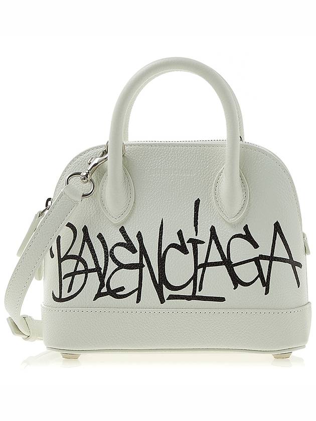 Luxury Balenciaga Trending 2026 Ville Graffiti Tote Bag White