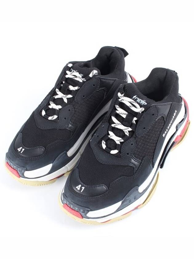 Luxury Balenciaga Trending 2026 Triple S sneakers black red 41 260