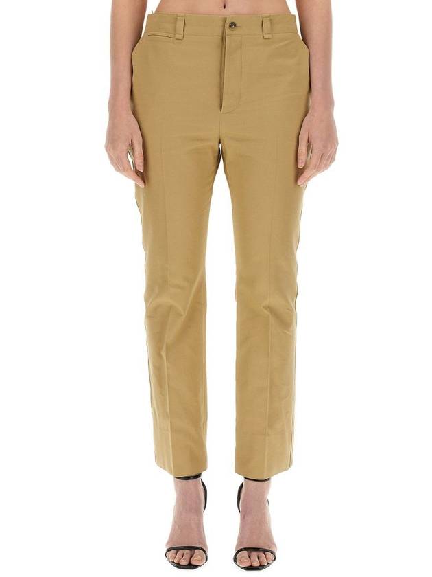 Luxury Saint Laurent Trending 2025 Straight Pants 786680 Y1A62 2965 BEIGE