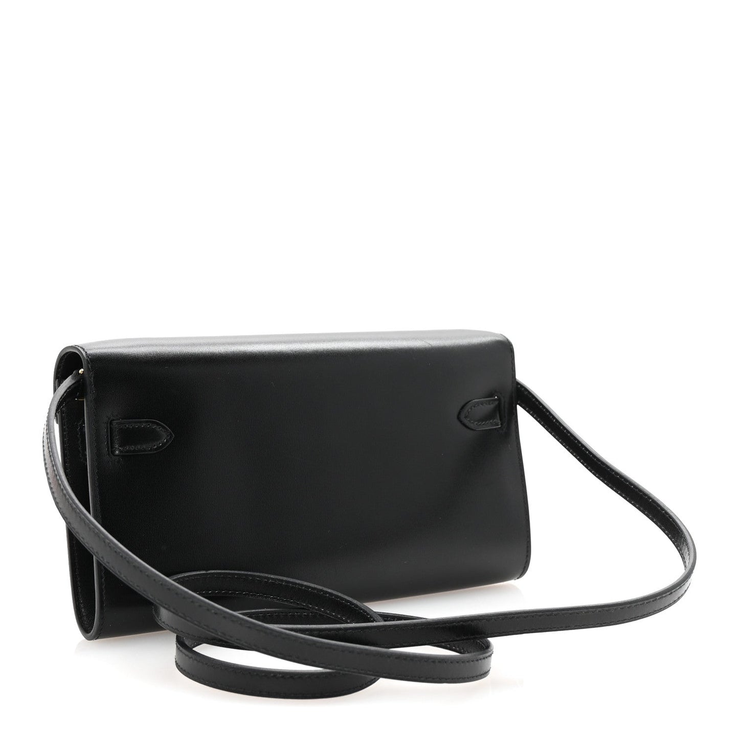 Hermes Box Kelly Wallet To Go Black
