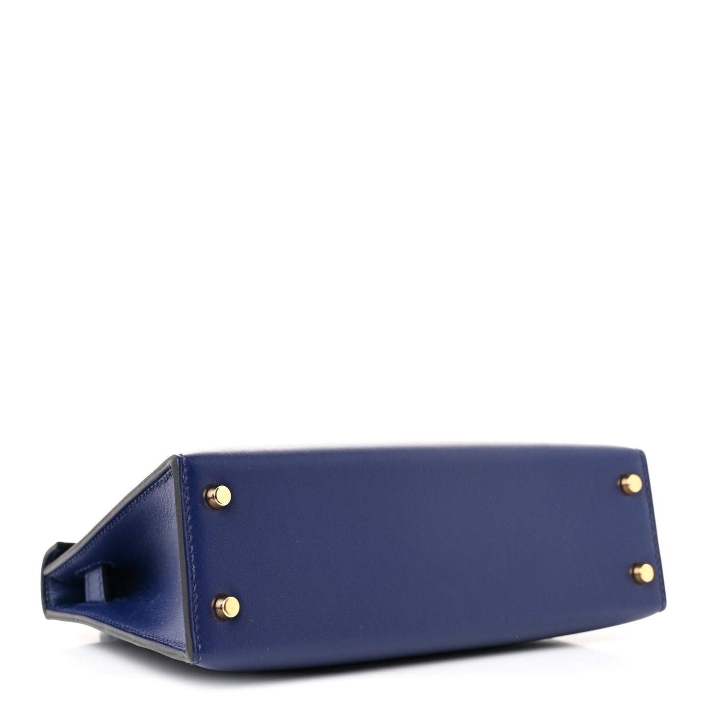 Hermes Tadelakt Mini Kelly Sellier 20 Bleu Saphir