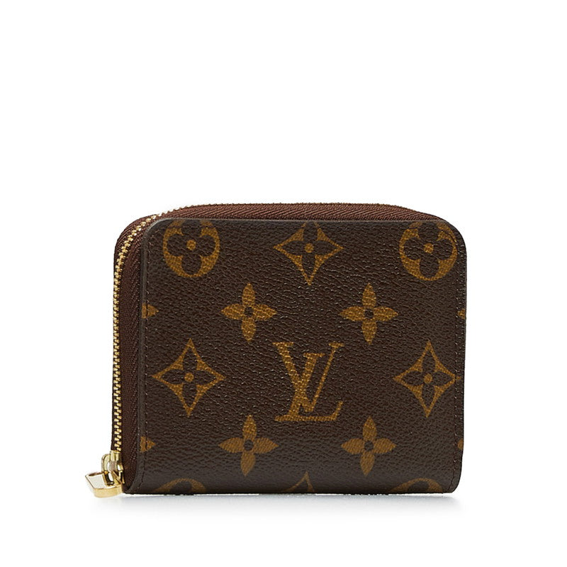 Louis Vuitton Monogram Zippe Coinpass Coincase M60067 Brown PVC Leather Louis Vuitton