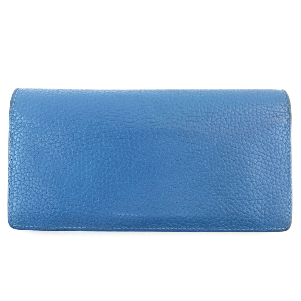 Louis Vuitton Long Wallet Blue Silver G  LV Logo  Mens Unisex Long Wallet Initial  Y.A