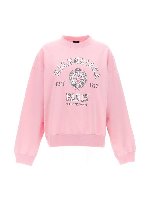 Luxury Balenciaga Trending 2026 College 1817 Sweatshirt Pink