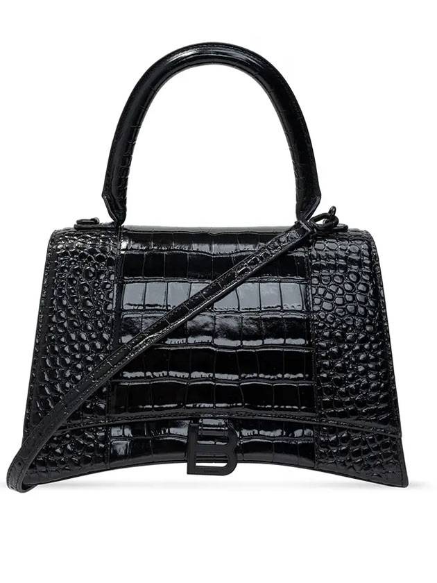 Luxury Balenciaga Trending 2026 Hourglass Top Handle Tote Bag Black