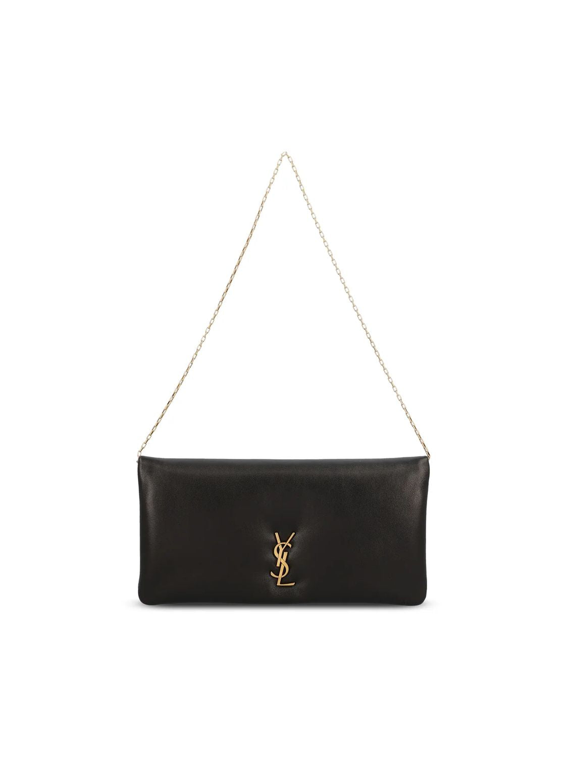 Luxury Saint Laurent Trending 2025 Women's Ysl Chain Wallet in Nero | 801712AACX7