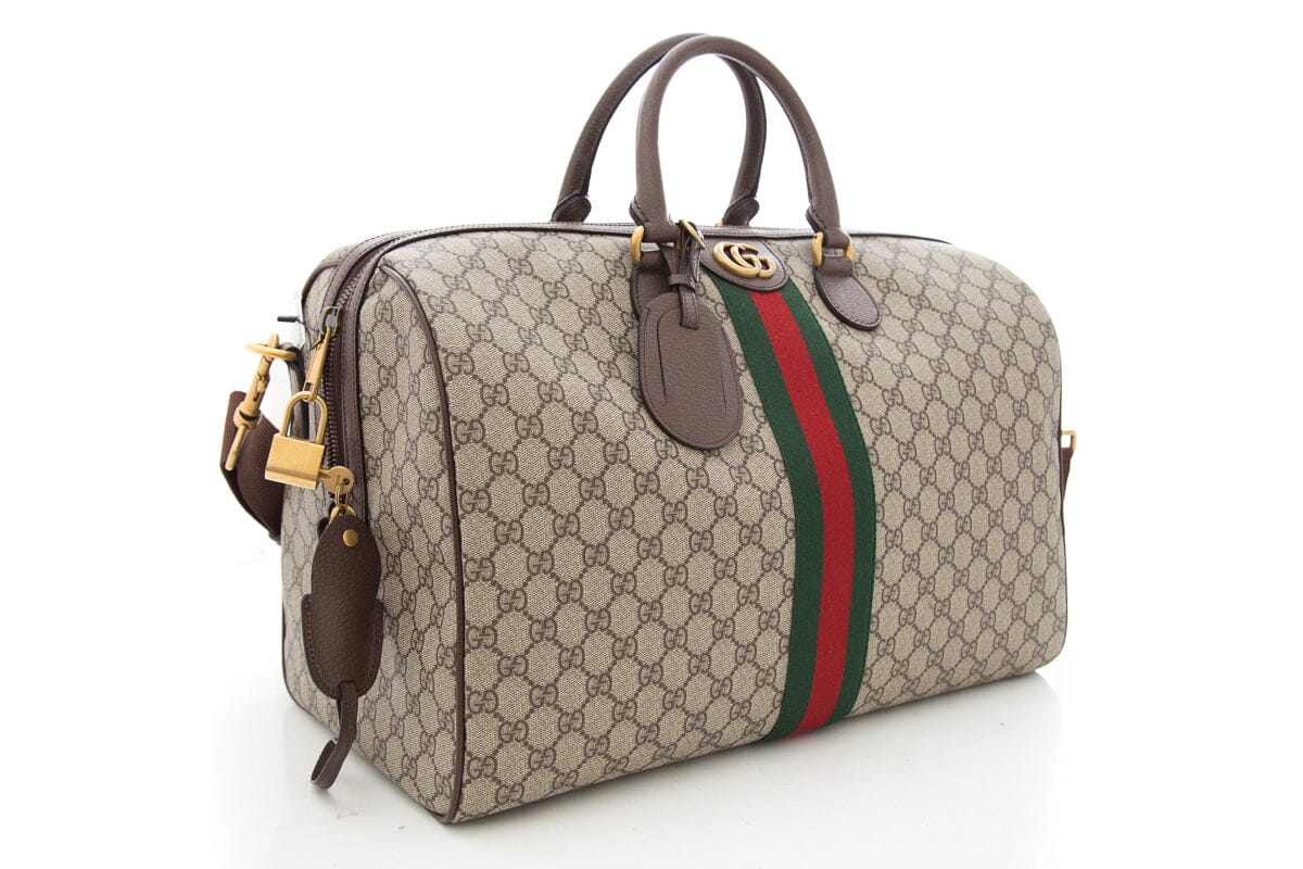 Gucci Brown Canvas Monogram Handbag