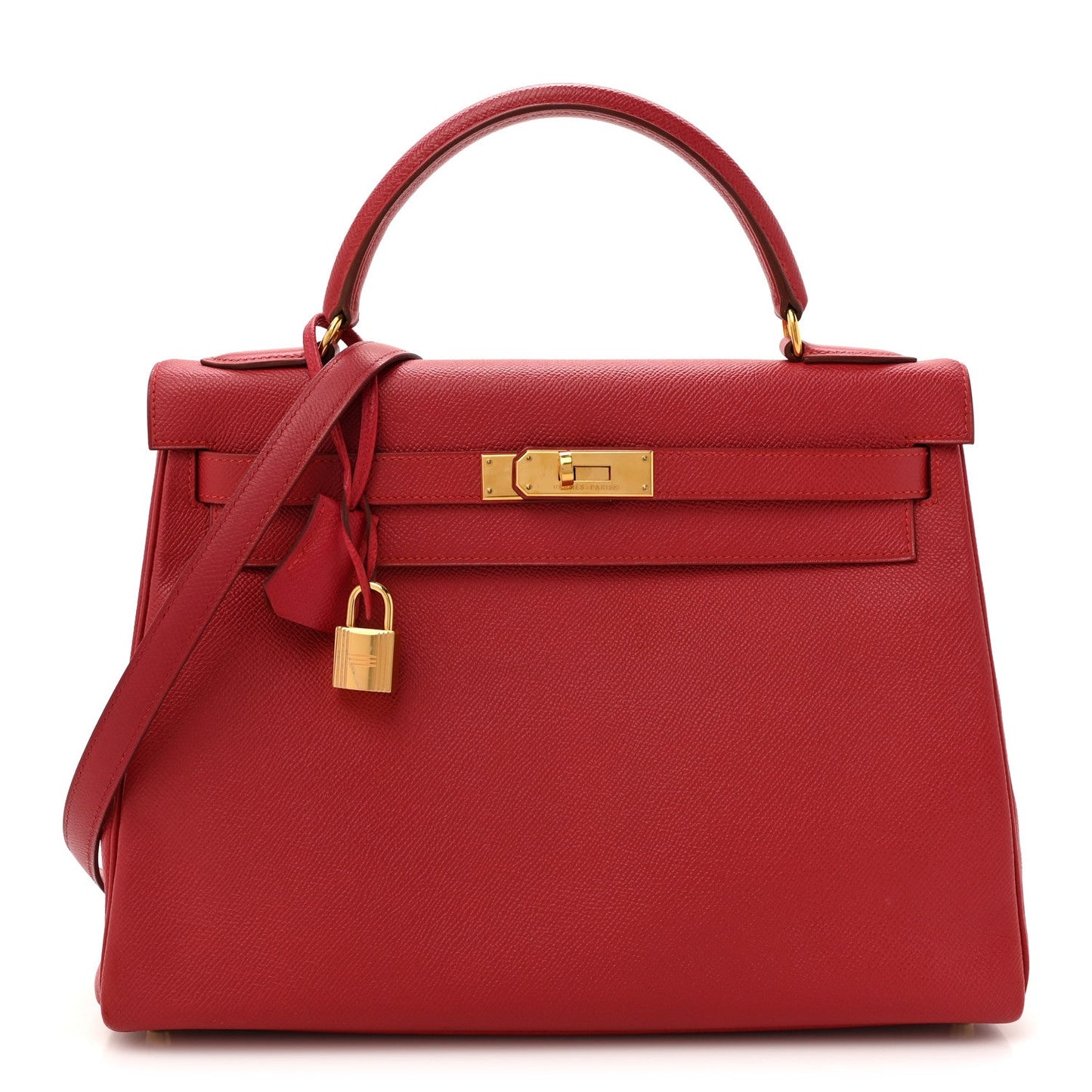 Hermes Epsom Kelly Retourne 32 Rouge Vif