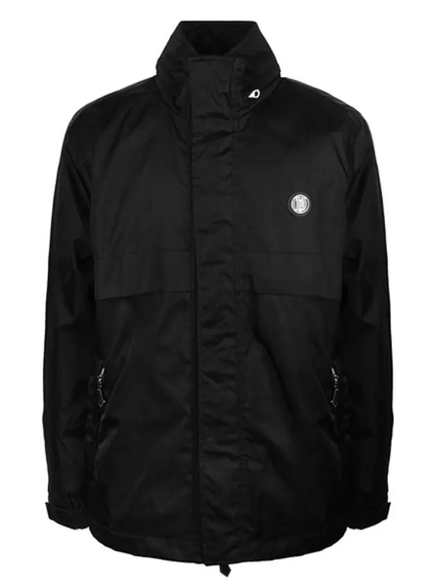 Luxury Burberry Packaway Monogram Windbreaker Black