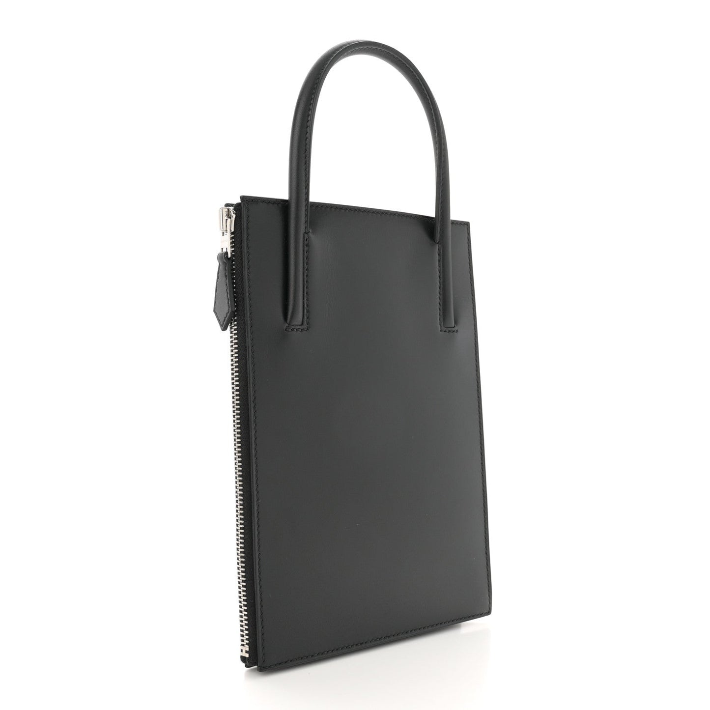Hermes Tadelakt Kelly Cadena Clutch Black