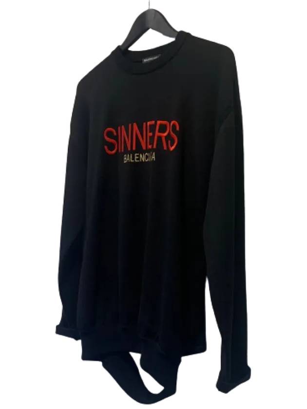 Luxury Balenciaga Trending 2026 Logo Sweatshirt Black