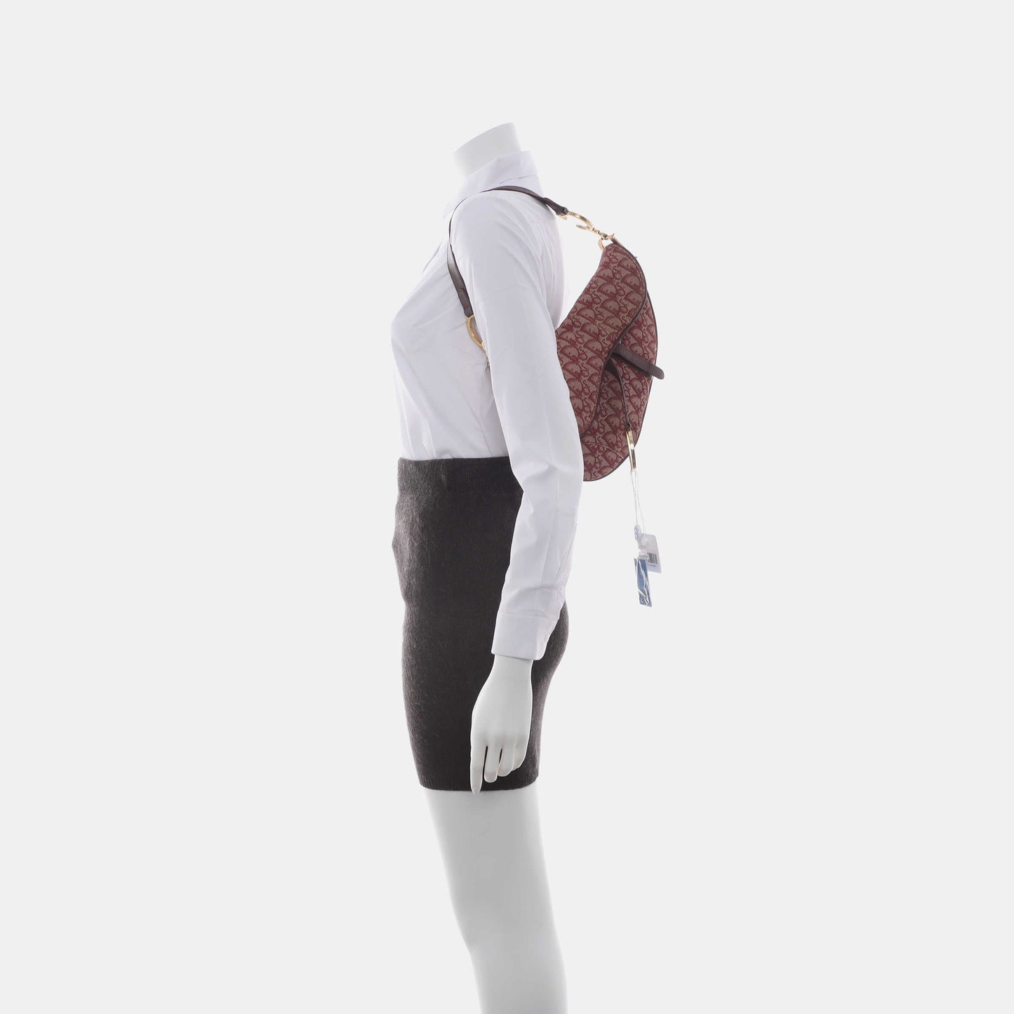 Dior Saddle Vintage Red Burgundy Oblique