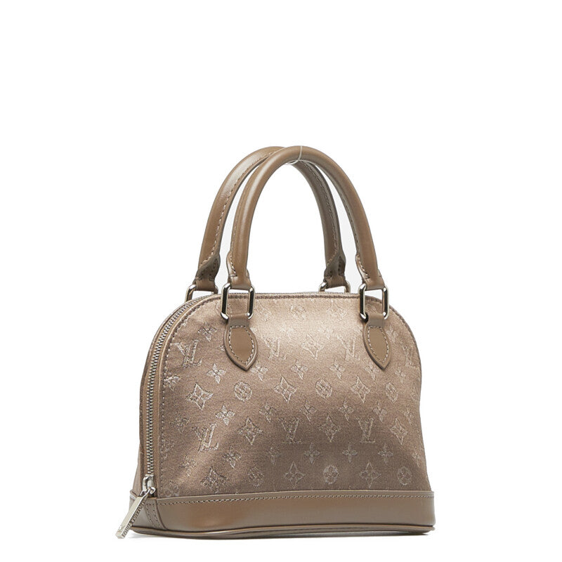 Louis Vuitton Monogram Saten Little Alma Handbag Mini Bag M92147 Brown Leather Louis Vuitton