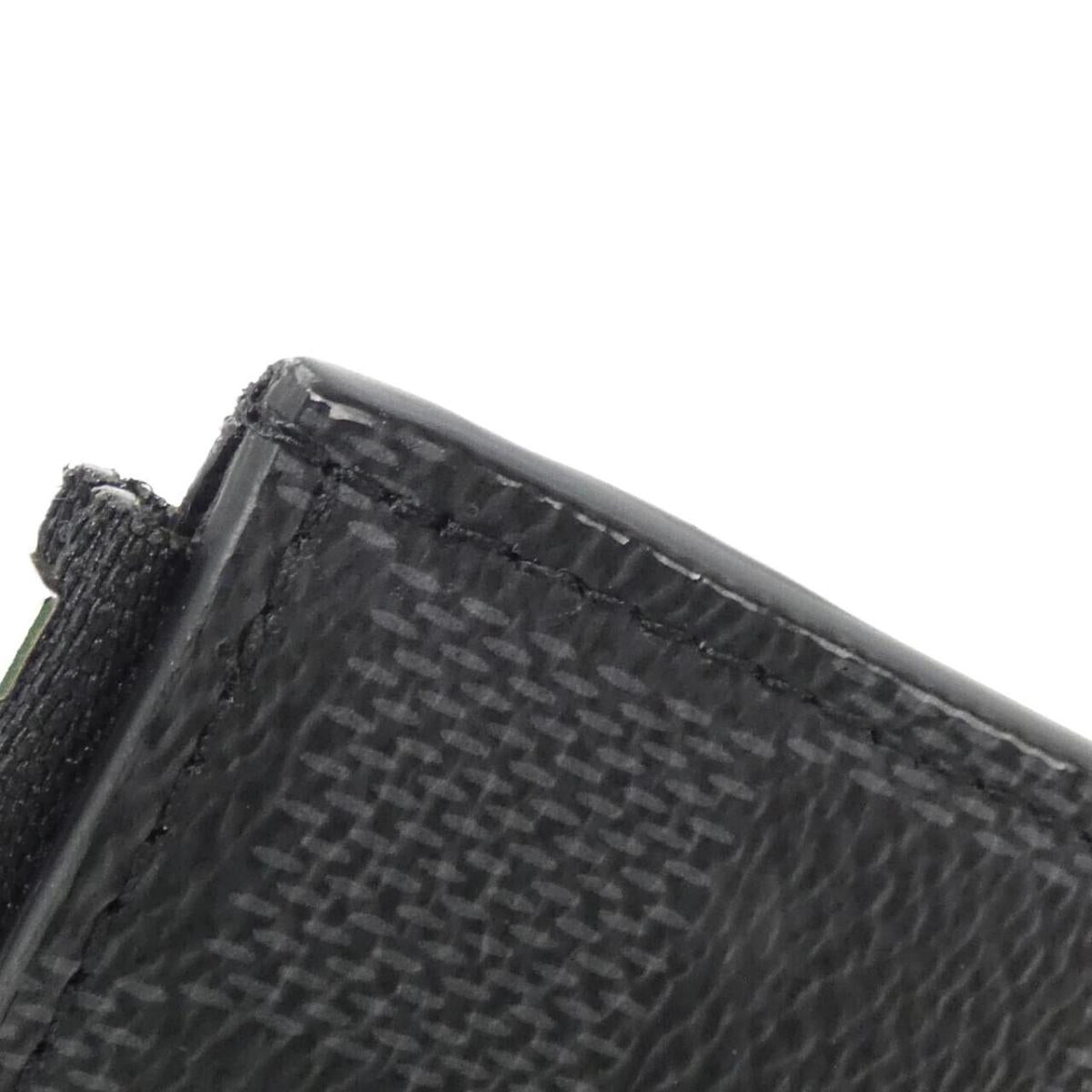 Louis Vuitton Damier Graphite Coin Card Her N64038 Coin & Card Case