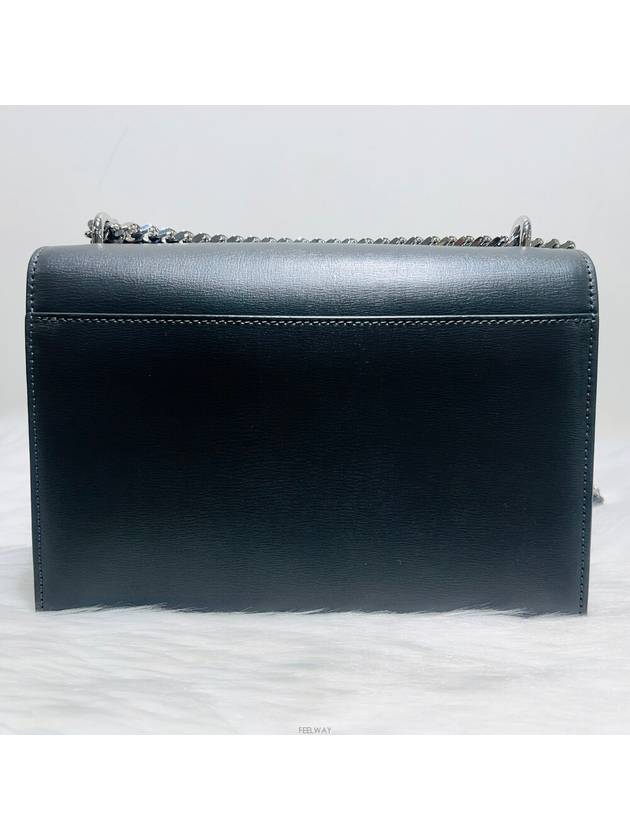 Luxury Saint Laurent Trending 2025 442906 Sunset medium silver chain shoulder bag cross