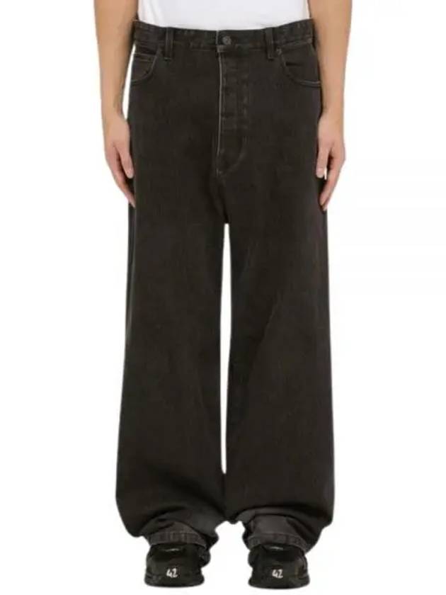 Luxury Balenciaga Trending 2026 Washed Skiwear Jeans Grey