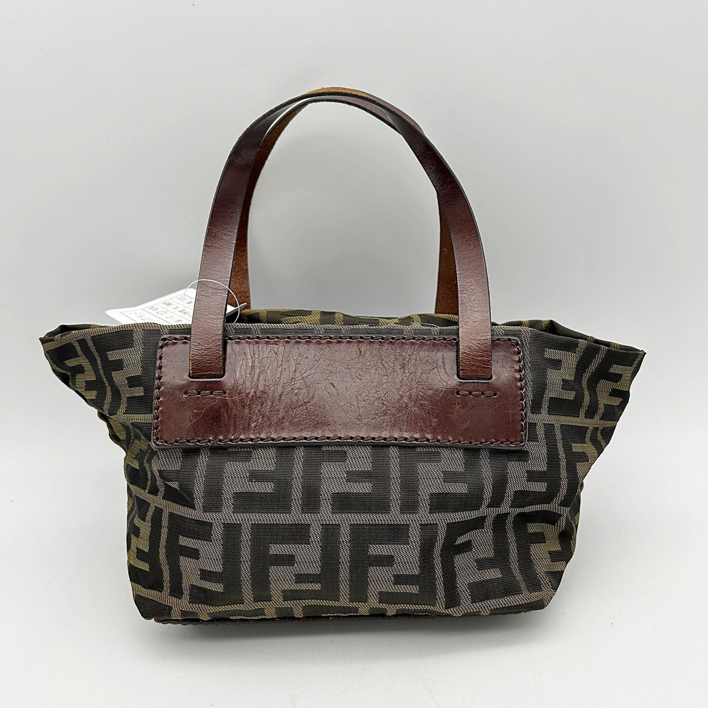Fendi Zucca FF Top Handle Bag  - Brown Handle Bags, Handbags fe8814vf