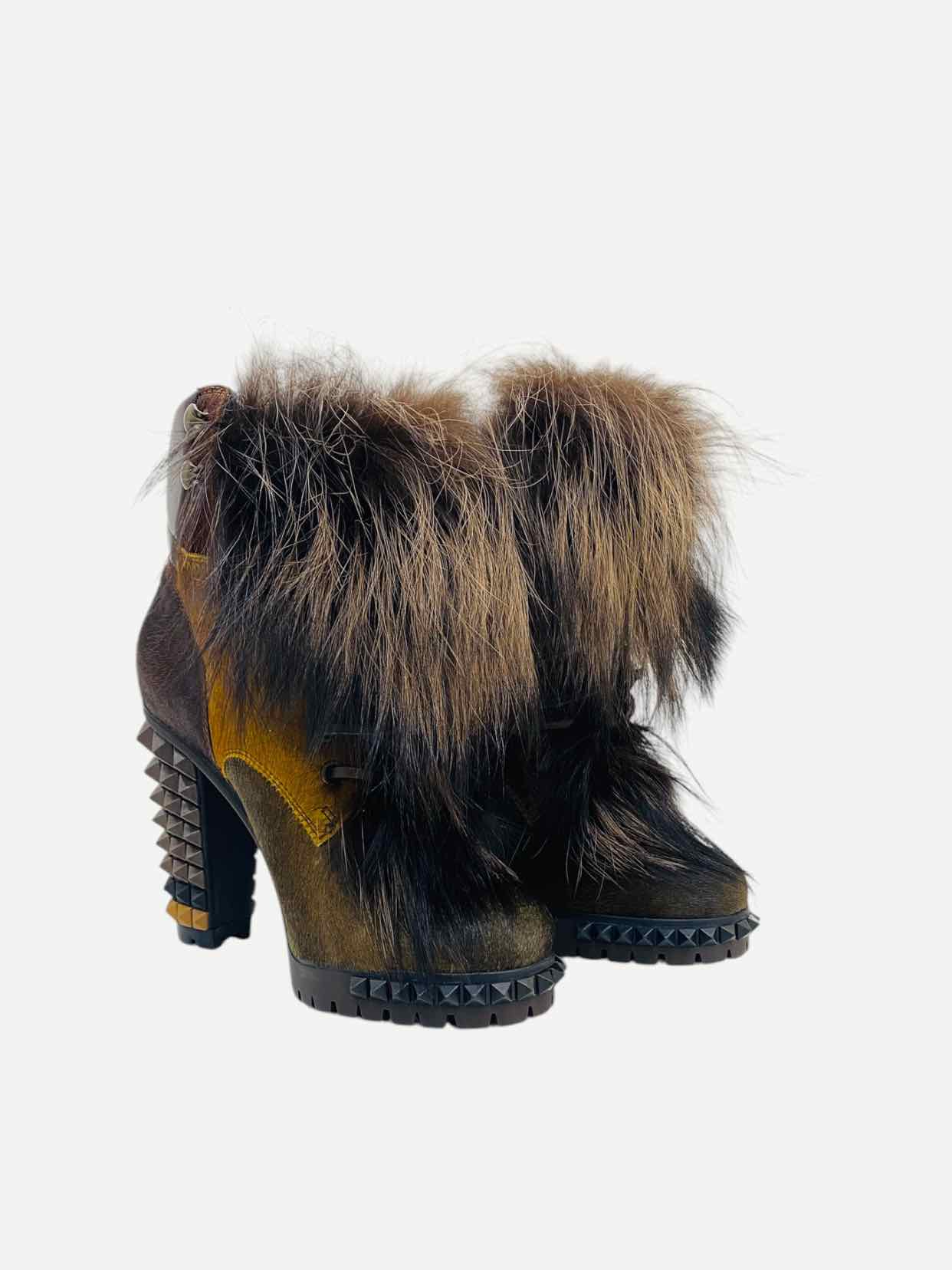 FENDI Joan Brown Size EU 35 Booties