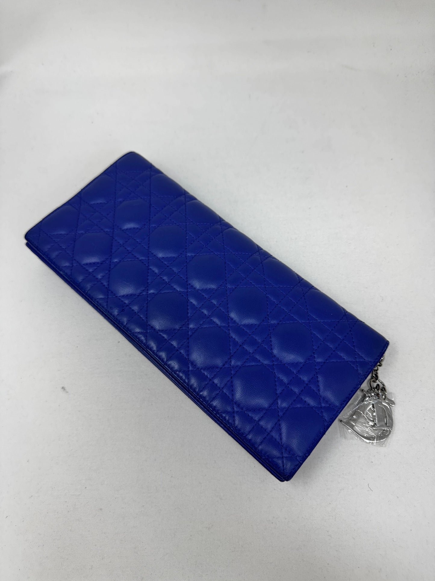 Christian Dior  Cannage Chain Shoulder Bag | Blue BJ1-07