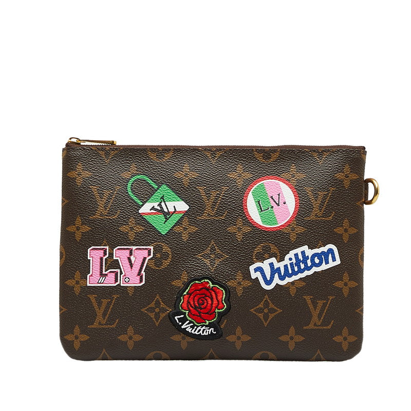 Louis Vuitton Monogram City  Patch — Collection Pocket M63447 Brown Multicolor PVC Men LOUIS VUITTON