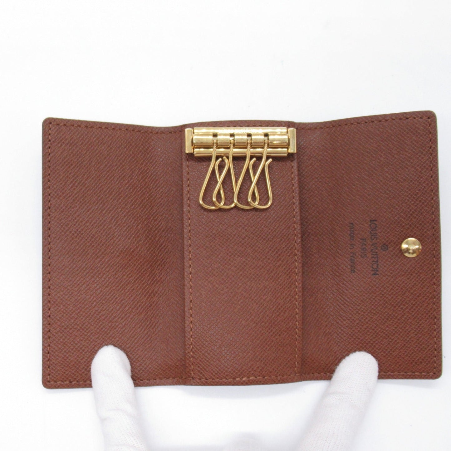 Louis Vuitton Multiple 4 Keycase Keycase Accessories PVC Coated Canvas Monogram Brown M62631