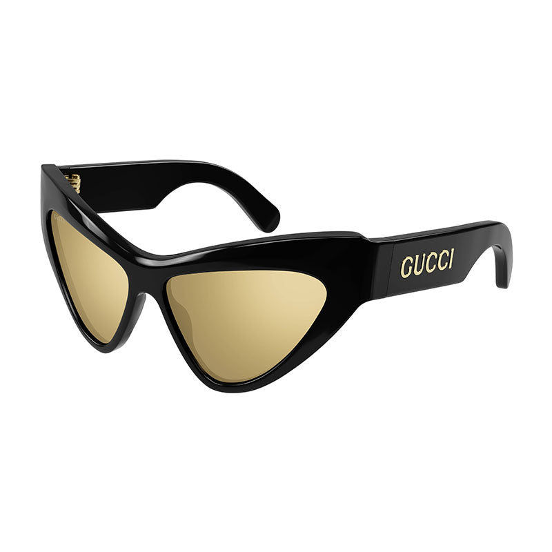 Gucci Sunglasses Cat Eye Full Rim, Black Frame and Grey Lens GG1294S001