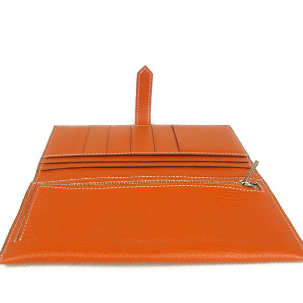 Luxury Hermes Wallet H008 Ladies Wallet Orange
