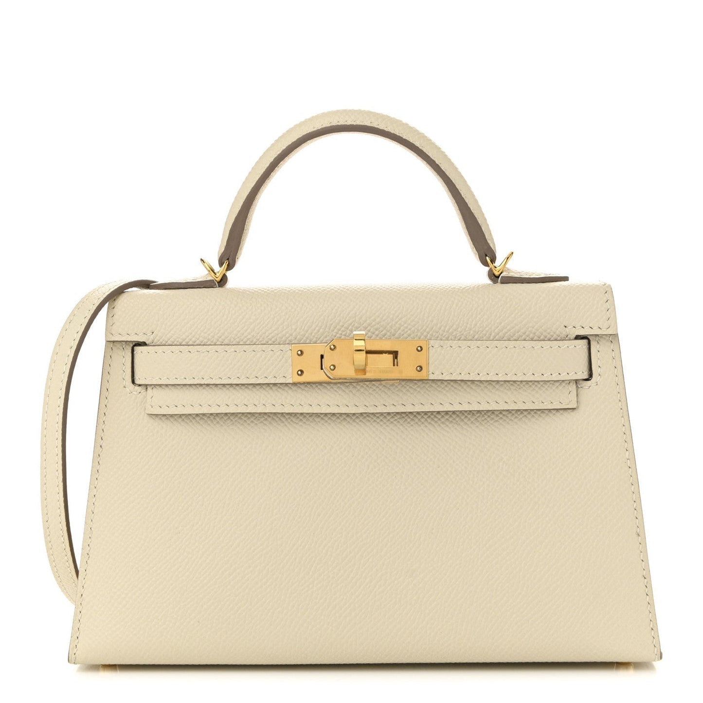 Hermes Epsom Mini Kelly Sellier 20 Craie