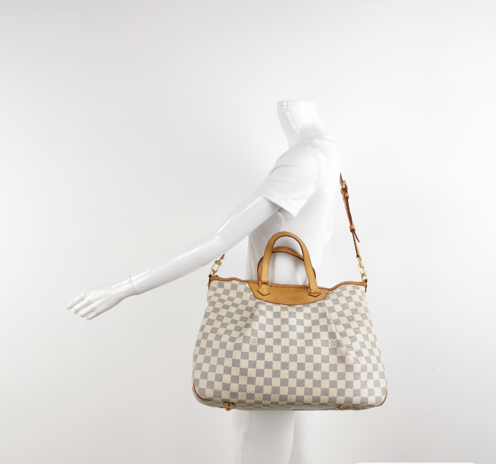 Louis Vuitton (LV) Siracusa Bag white 42cm 250306781093365