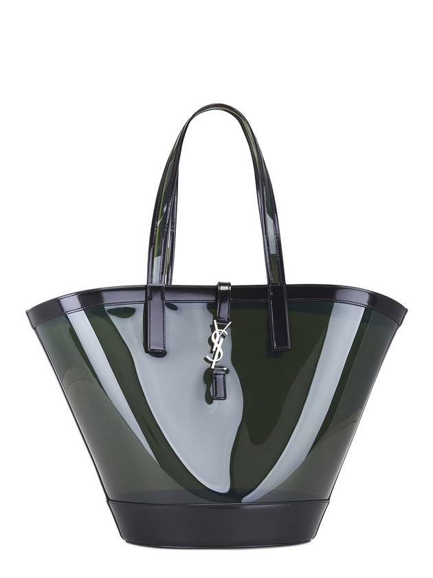 Luxury Saint Laurent Trending 2025 Medium Panier Tote Bag Green